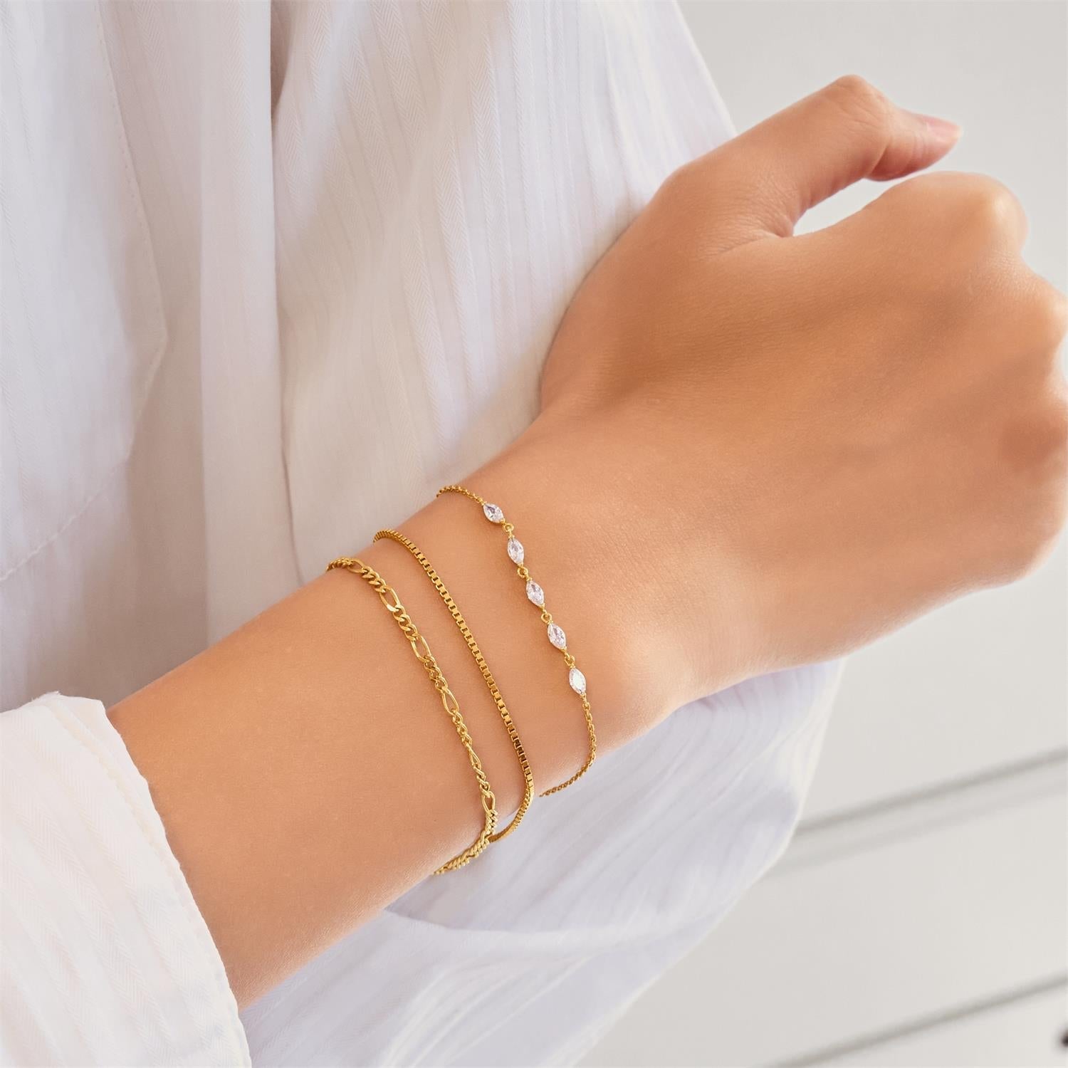 Ania Haie Gold Quintet Marquise Bracelet