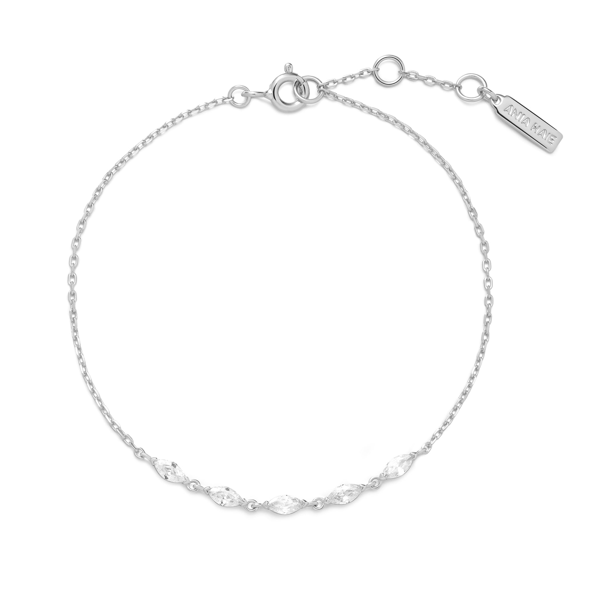 Ania Haie Silver Quintet Marquise Bracelet