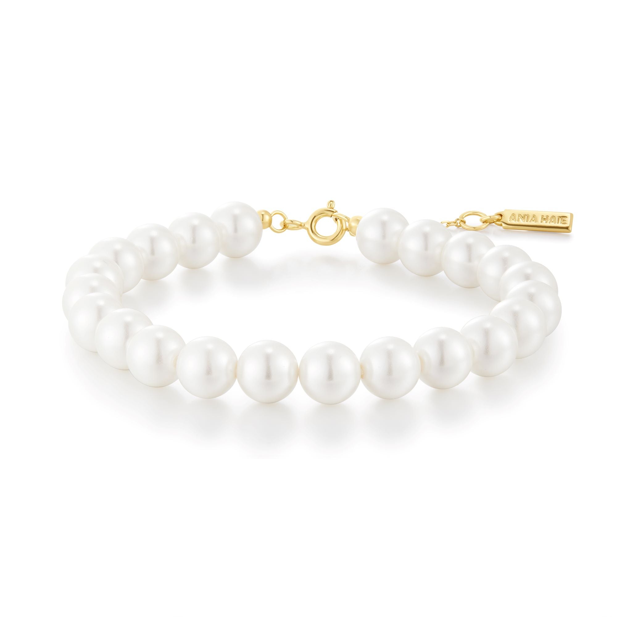 Ania Haie Gold Classic Shell Pearl Beaded Bracelet