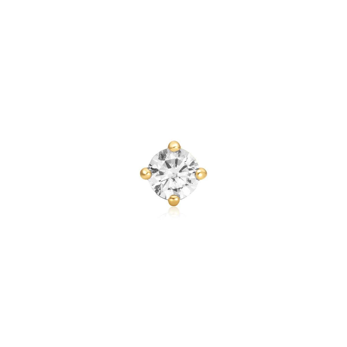 Ania Haie Gold Sparkle Round Barbell Single Earring