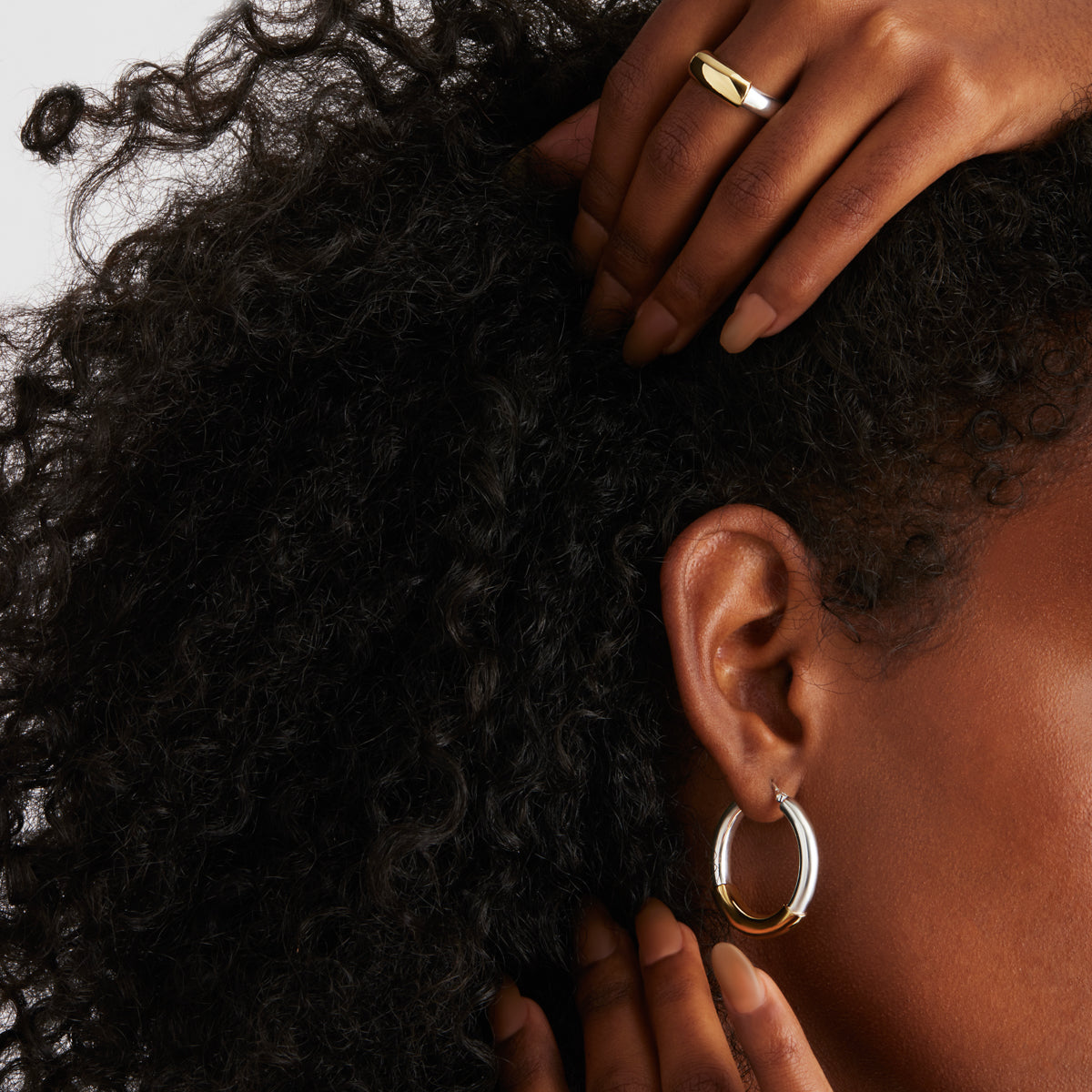 NAJO Amalfi Two-Tone Hoop Earrings