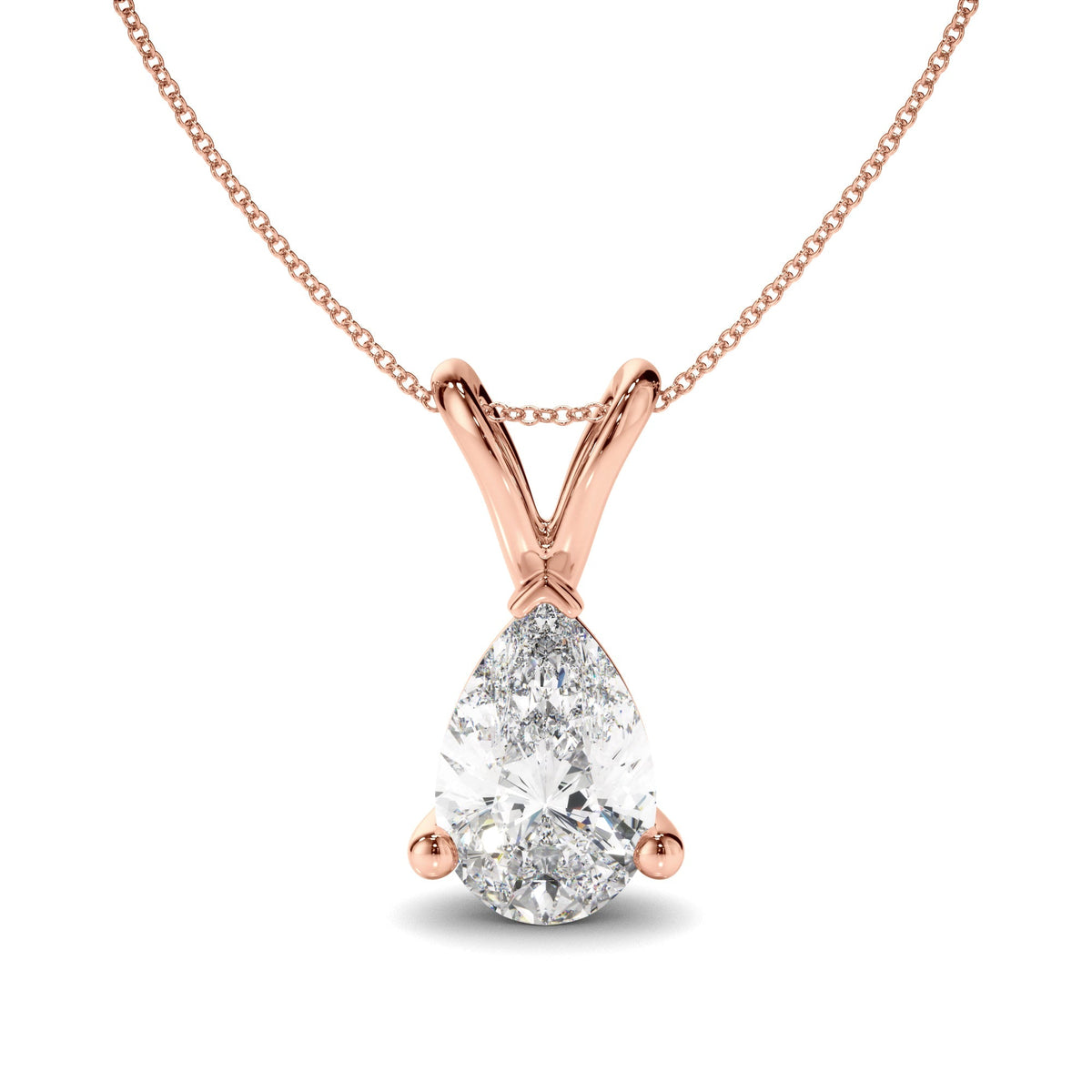 Pear Cut Diamond Pendant