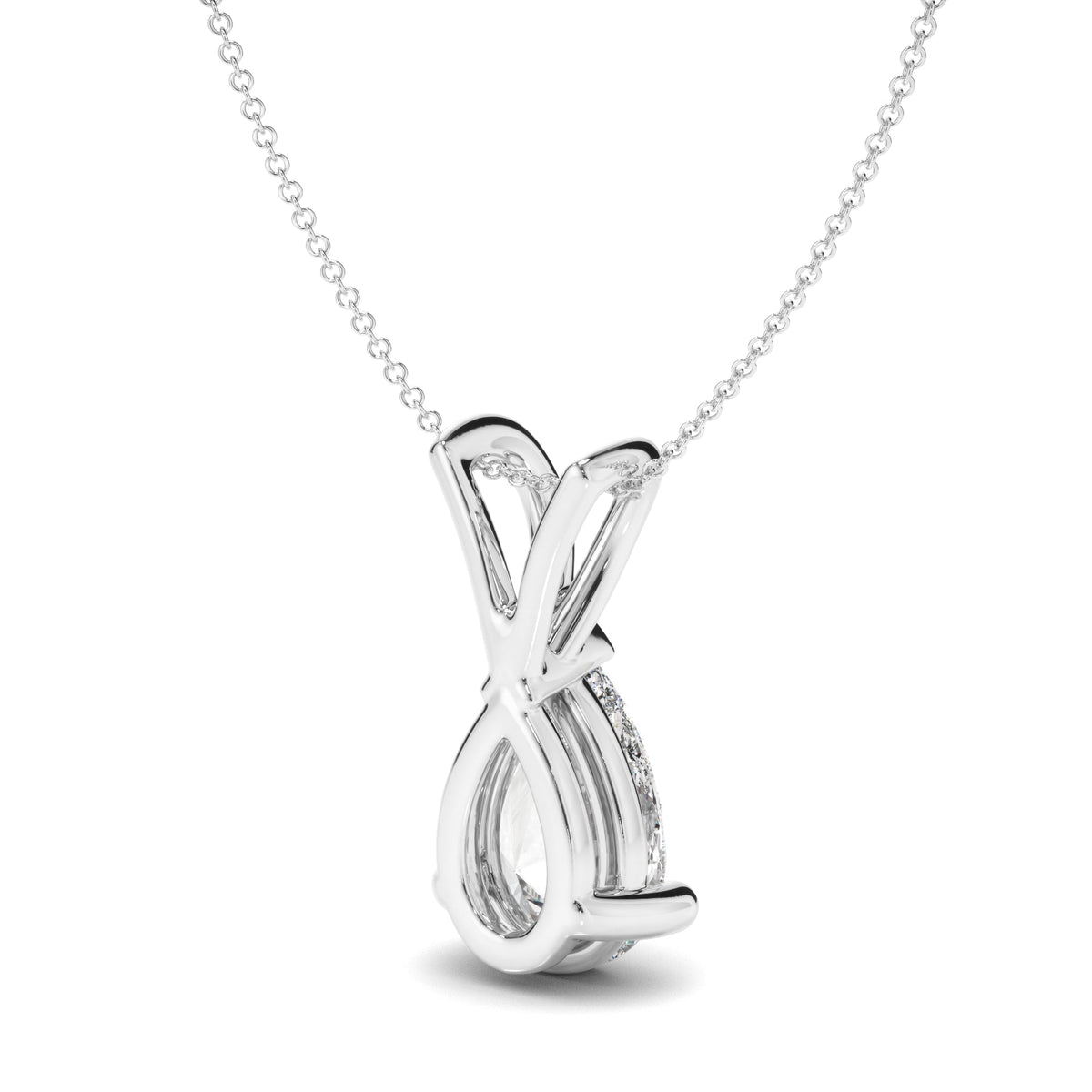 Pear Cut Diamond Pendant
