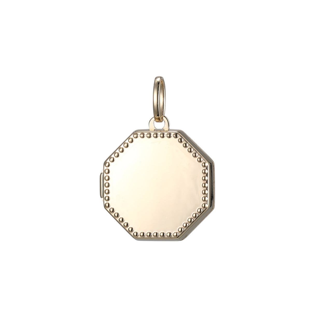 9ct Yellow Gold Octagonal Locket Pendant