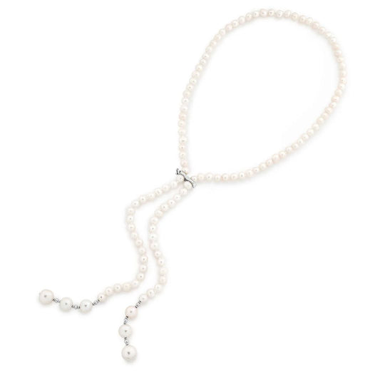 Sterling Silver Henrietta Pearl Necklace