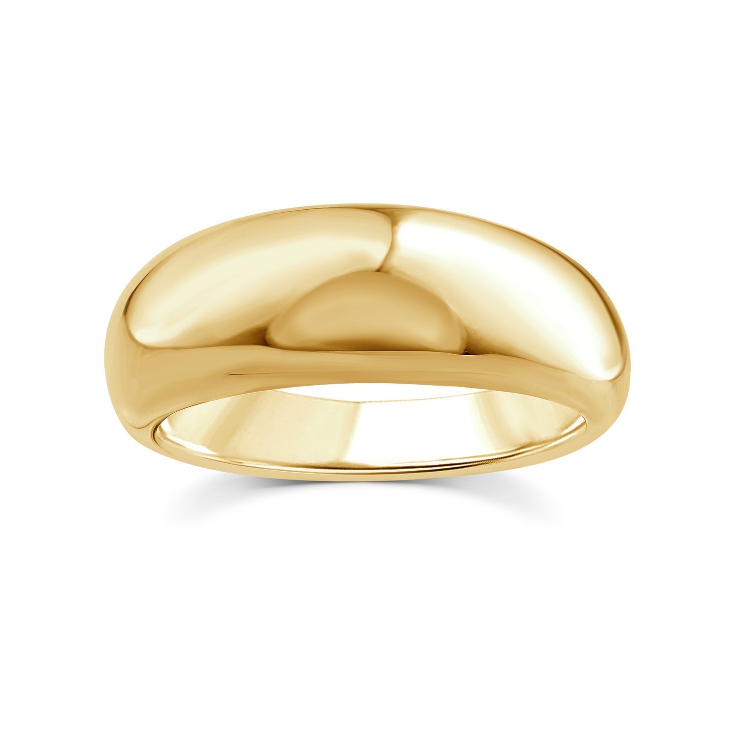 22ct Gold Vermeil Dome Ring