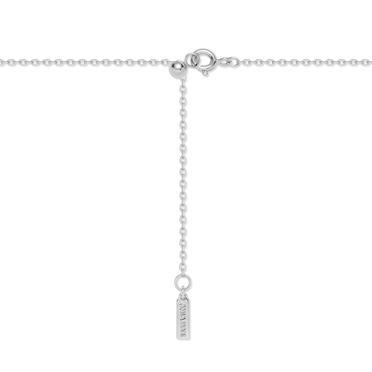 Ania Haie Silver Twisted Rope Lariat Necklace