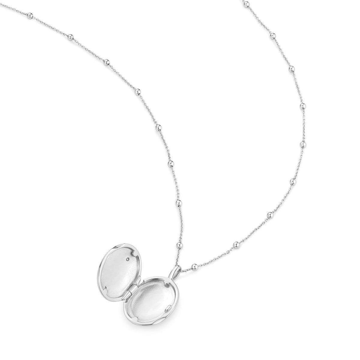 Ania Haie Silver Butterfly Locket Necklace
