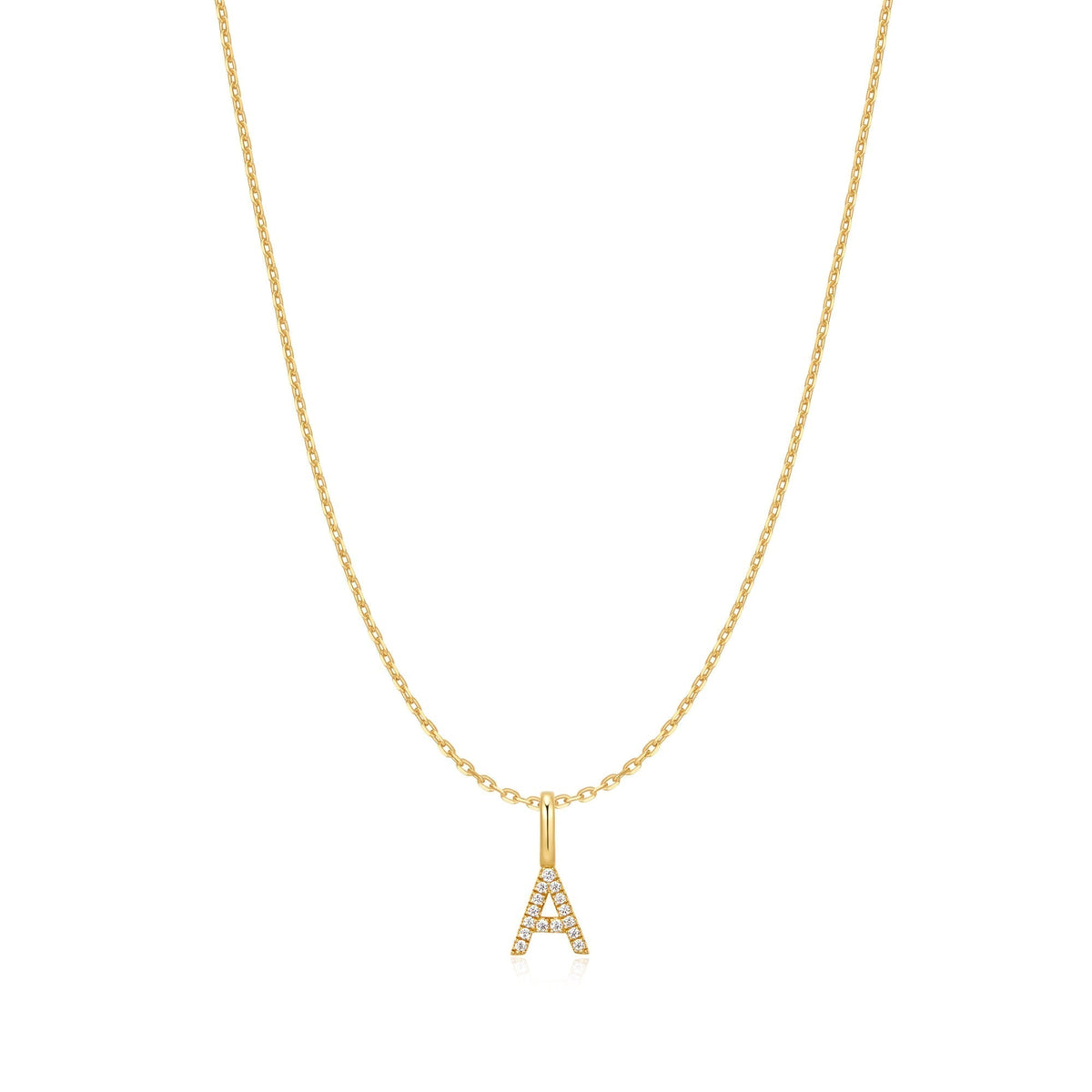 Ania Haie Gold Letter A Initial Necklace