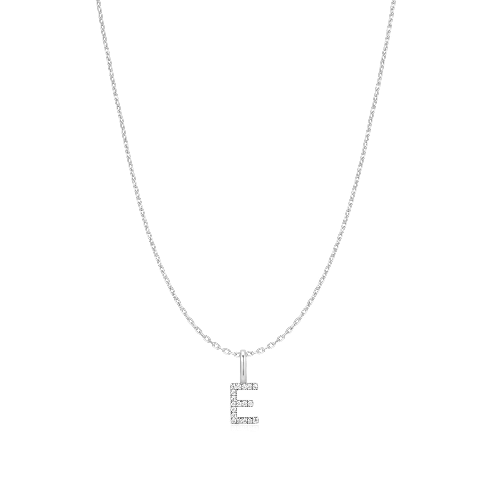Ania Haie Silver Letter E Initial Necklace
