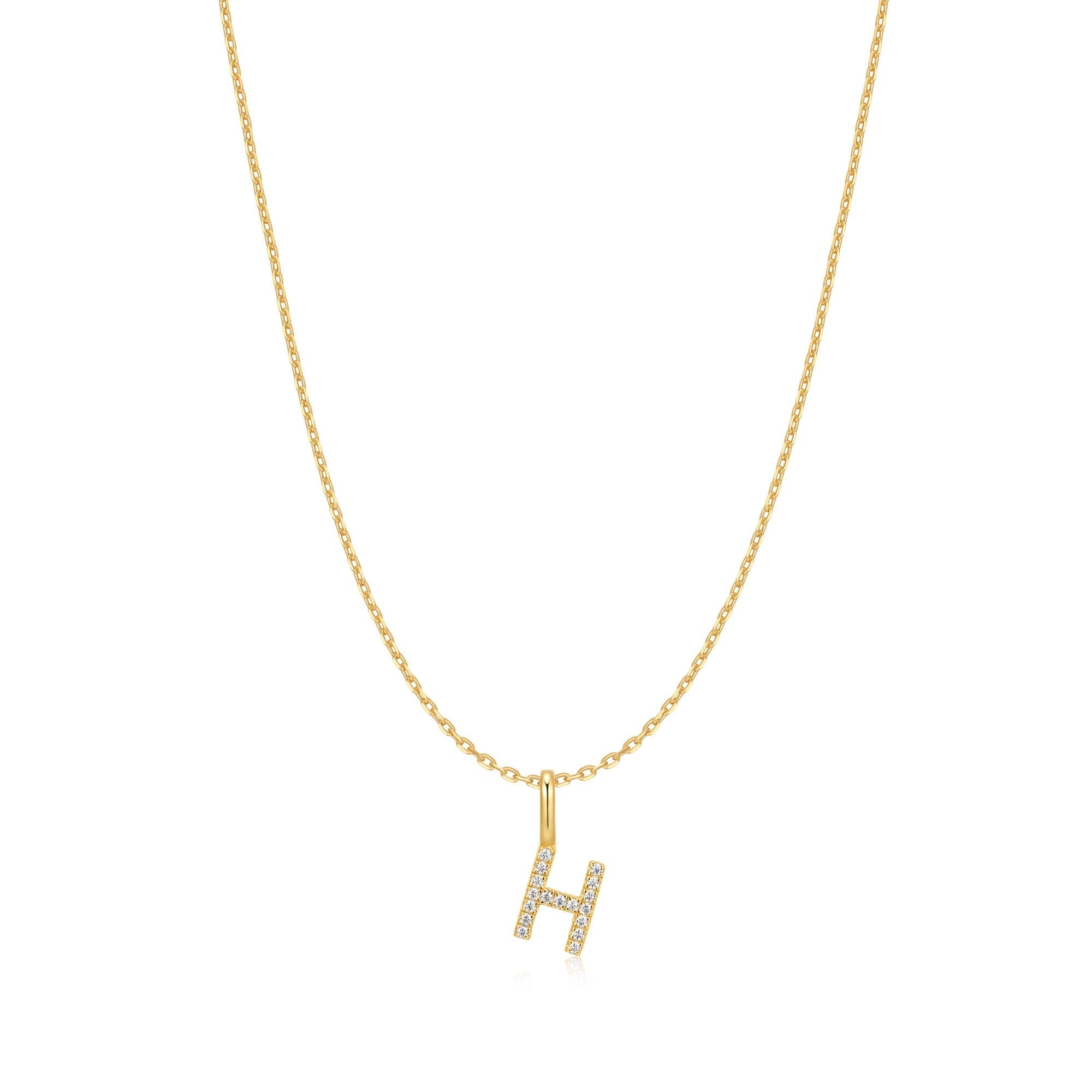 Ania Haie Gold Letter H Initial Necklace