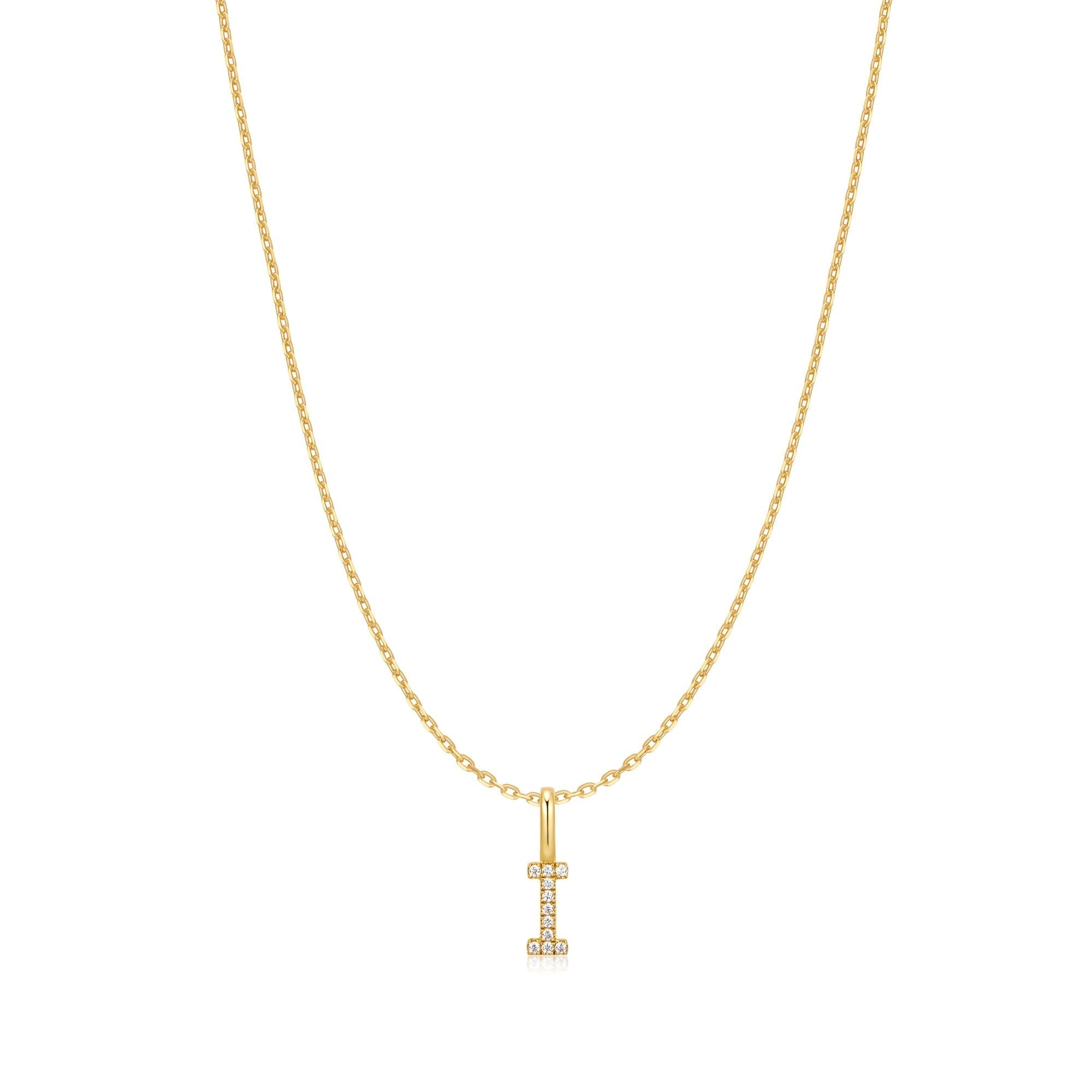 Ania Haie Gold Letter I Initial Necklace