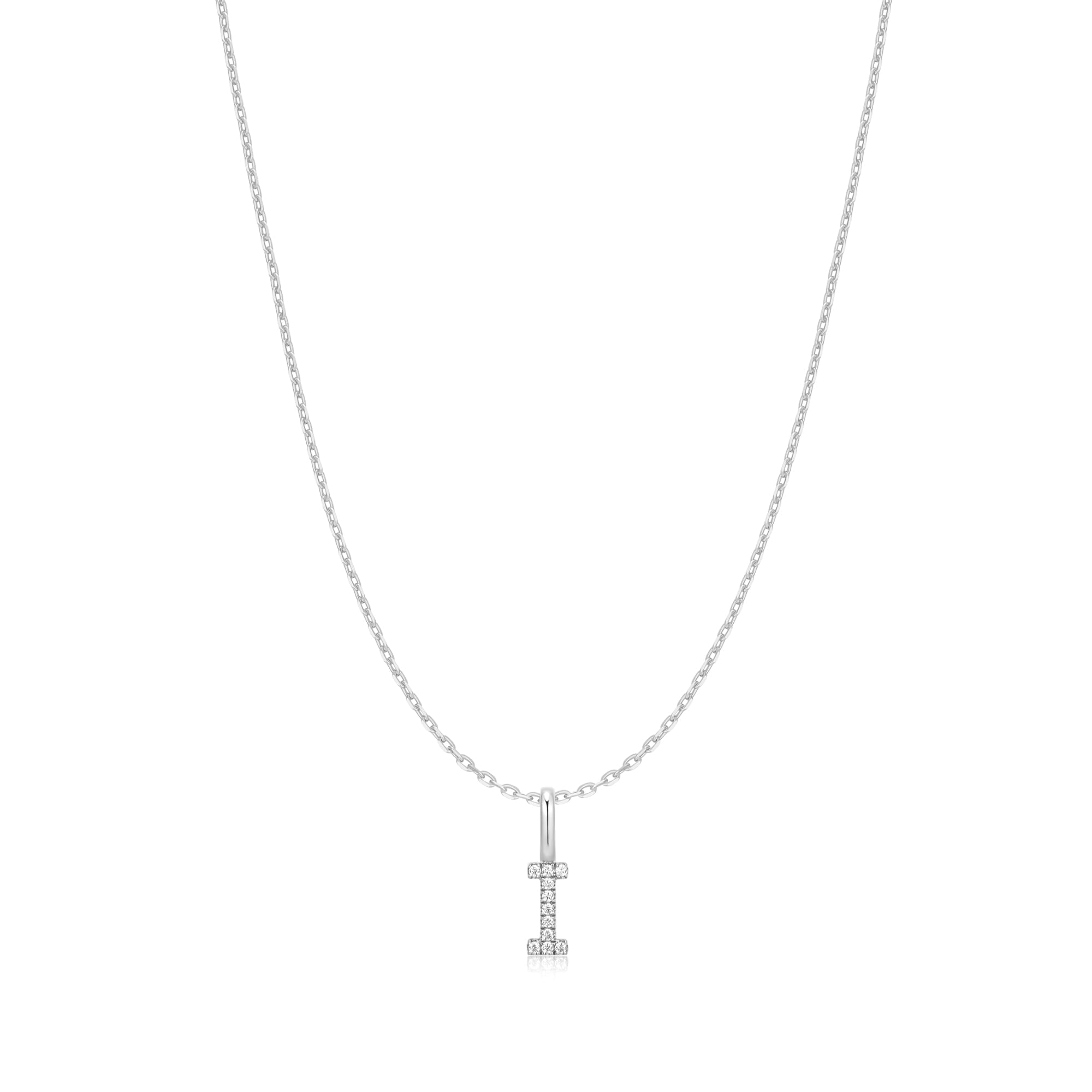 Ania Haie Silver Letter I Initial Necklace