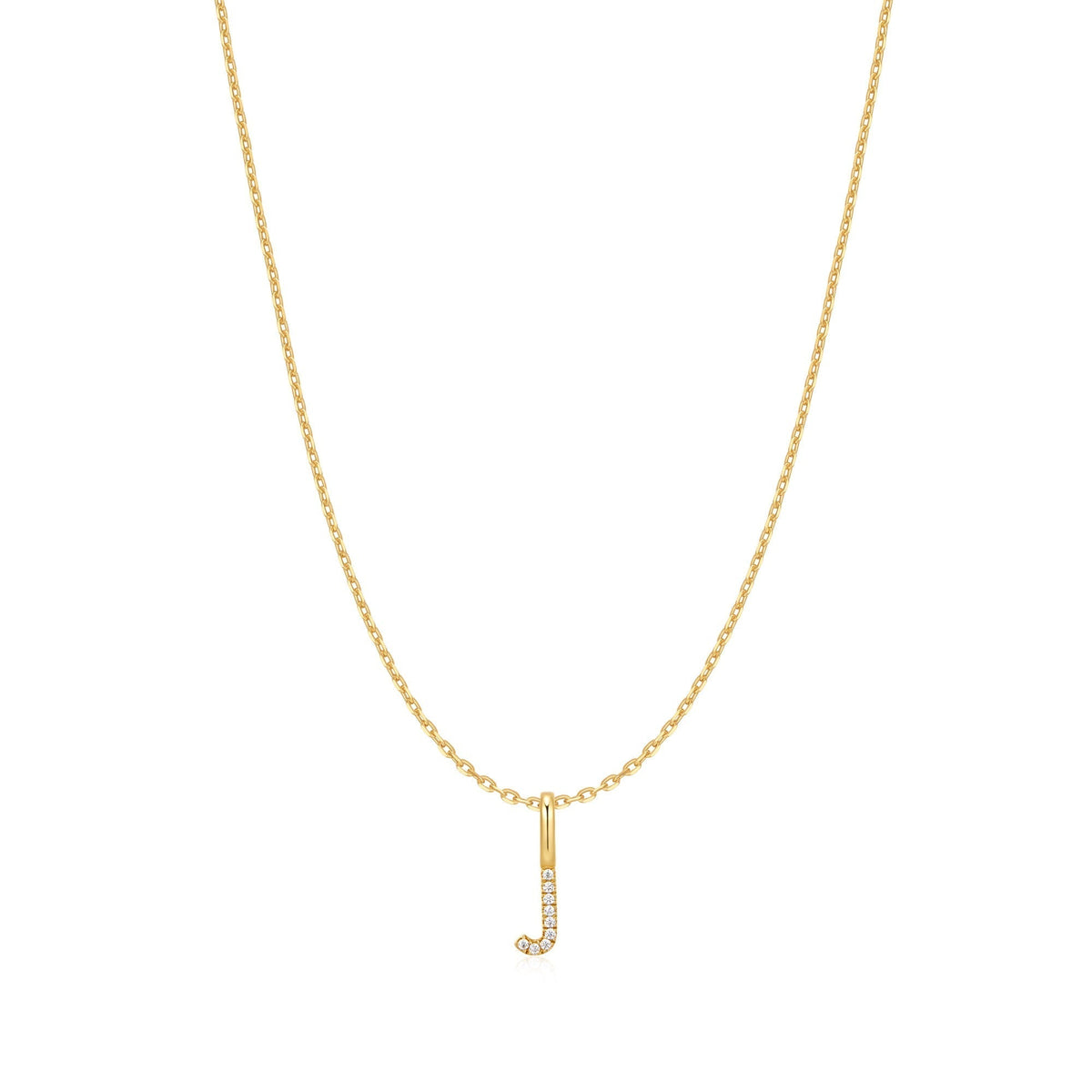 Ania Haie Gold Letter J Initial Necklace
