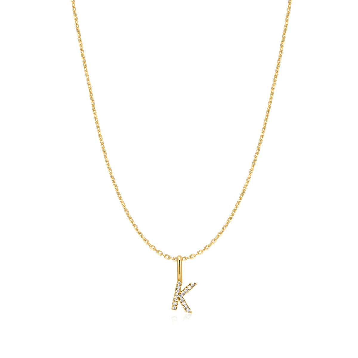 Ania Haie Gold Letter K Initial Necklace
