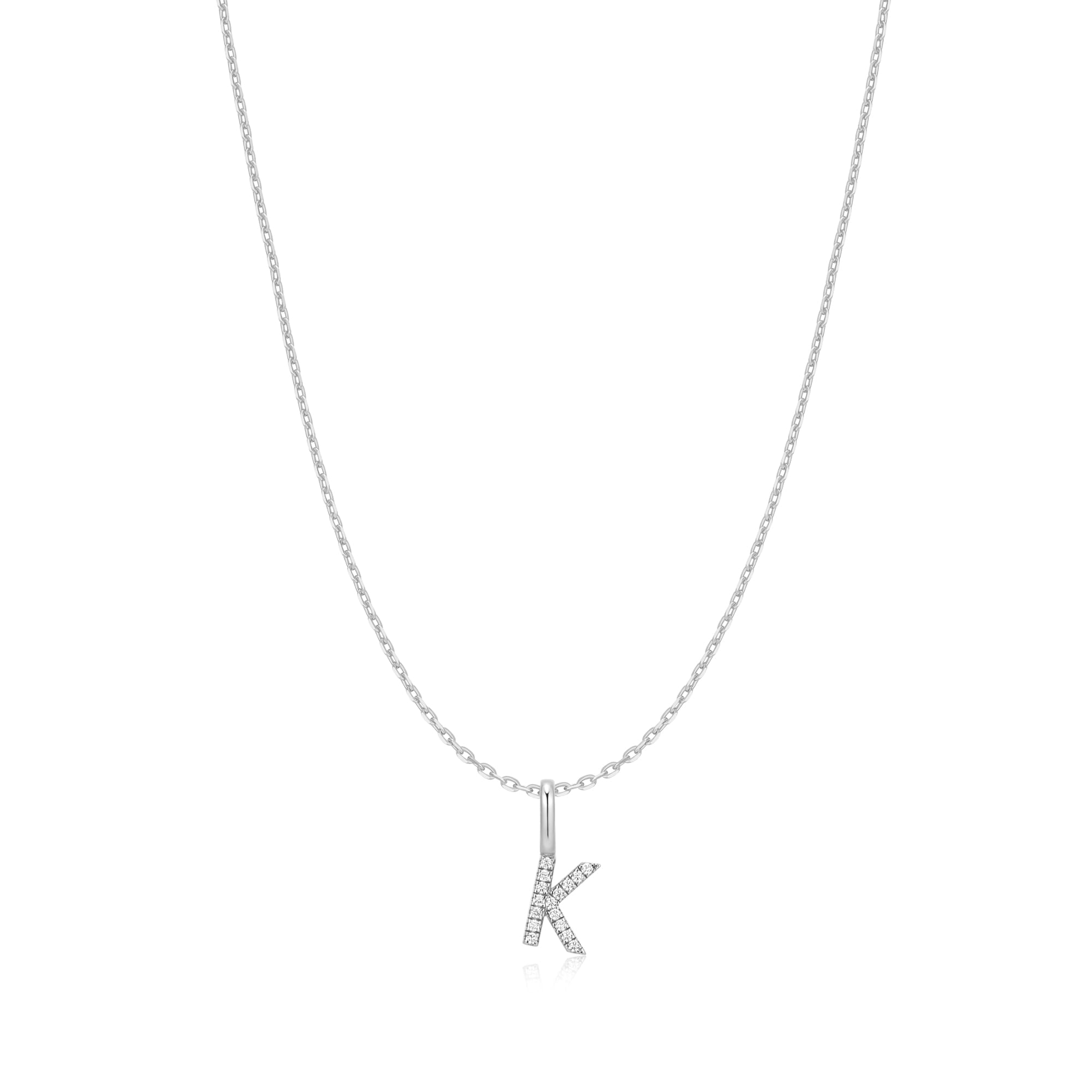 Ania Haie Silver Letter K Initial Necklace