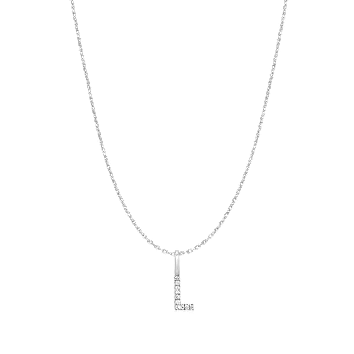 Ania Haie Silver Letter L Initial Necklace