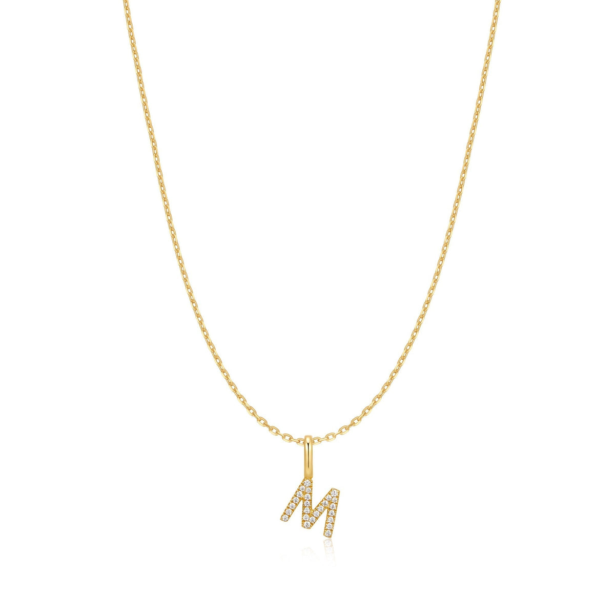 Ania Haie Gold Letter M Initial Necklace