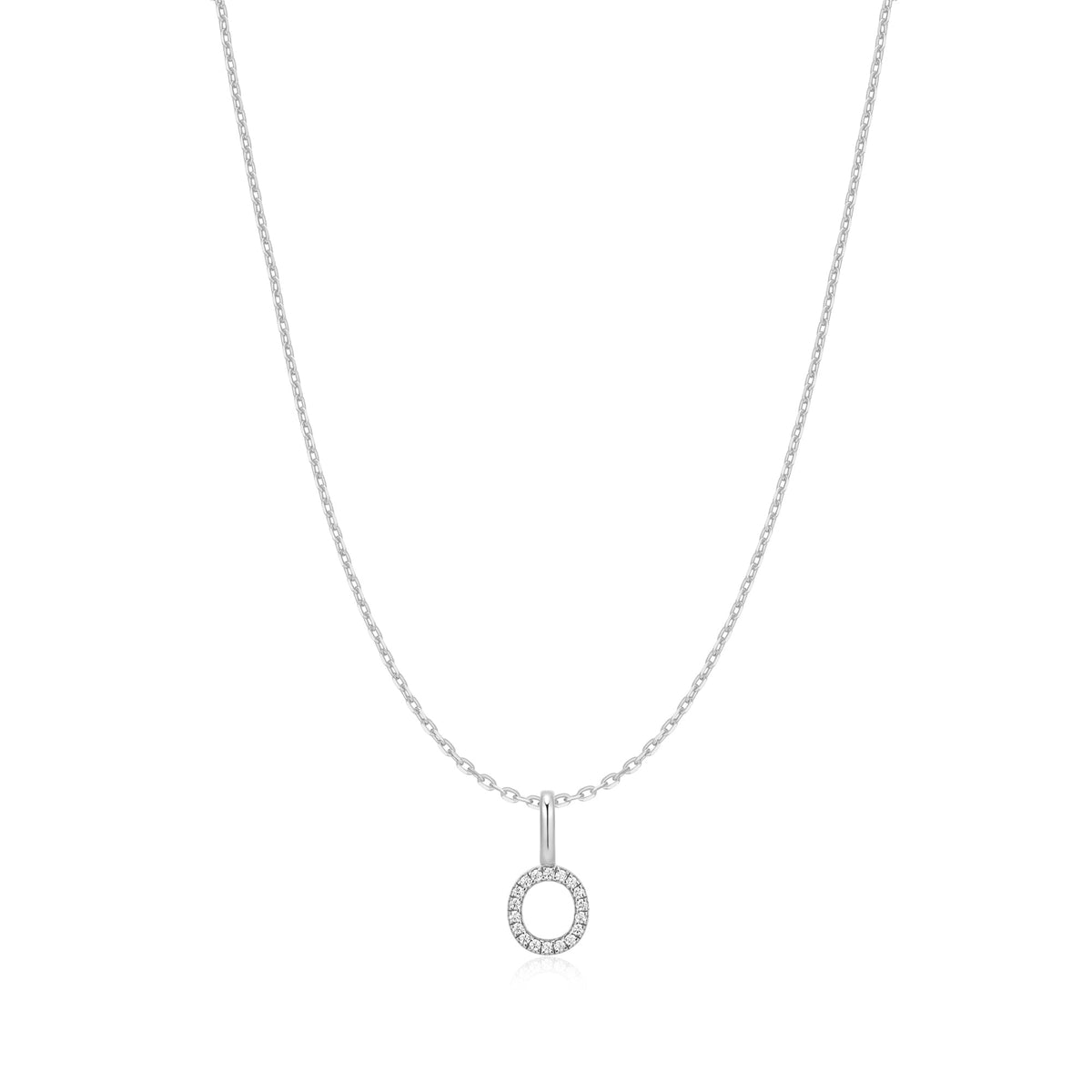 Ania Haie Silver Letter O Initial Necklace