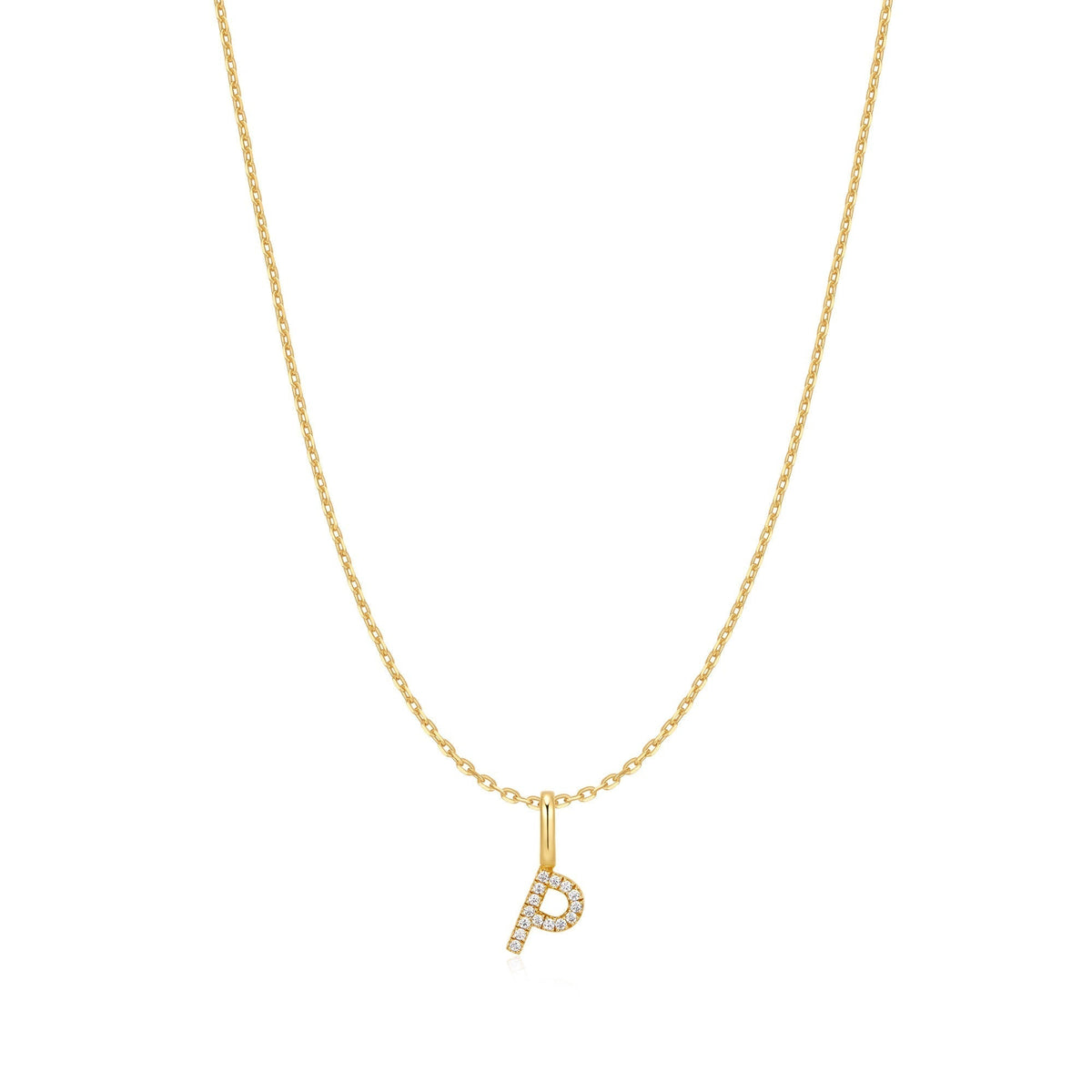 Ania Haie Gold Letter P Initial Necklace