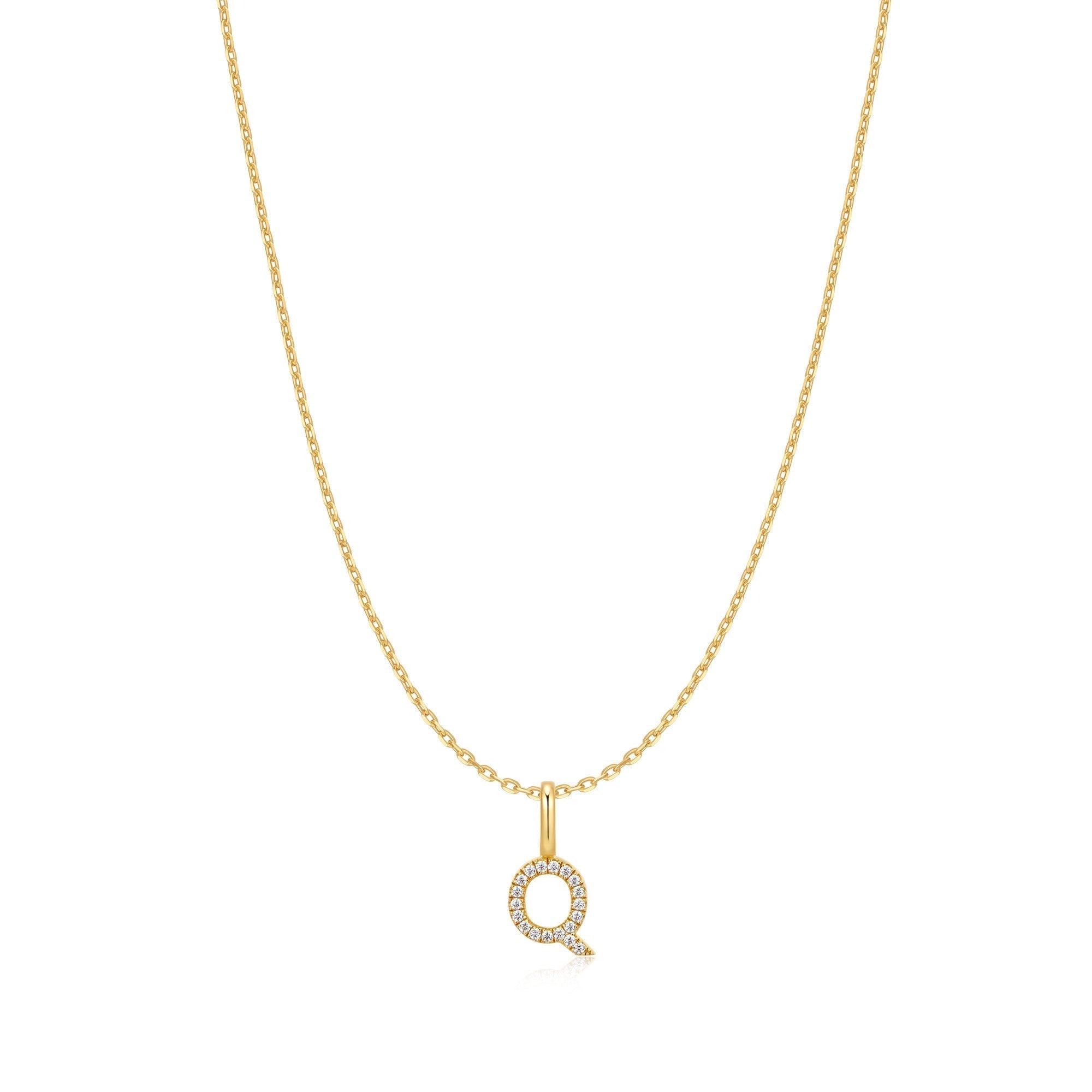 Ania Haie Gold Letter Q Initial Necklace