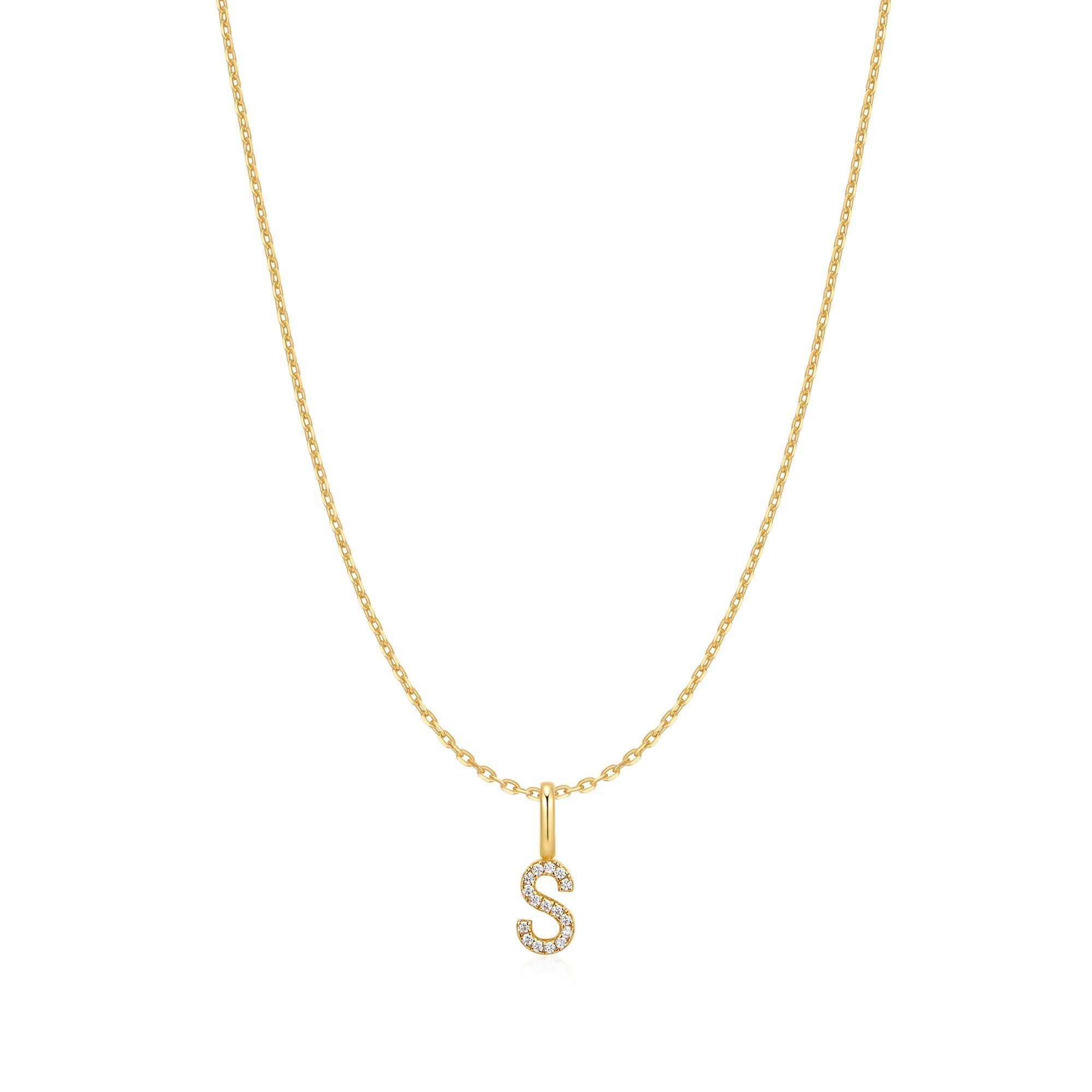 Ania Haie Gold Letter S Initial Necklace