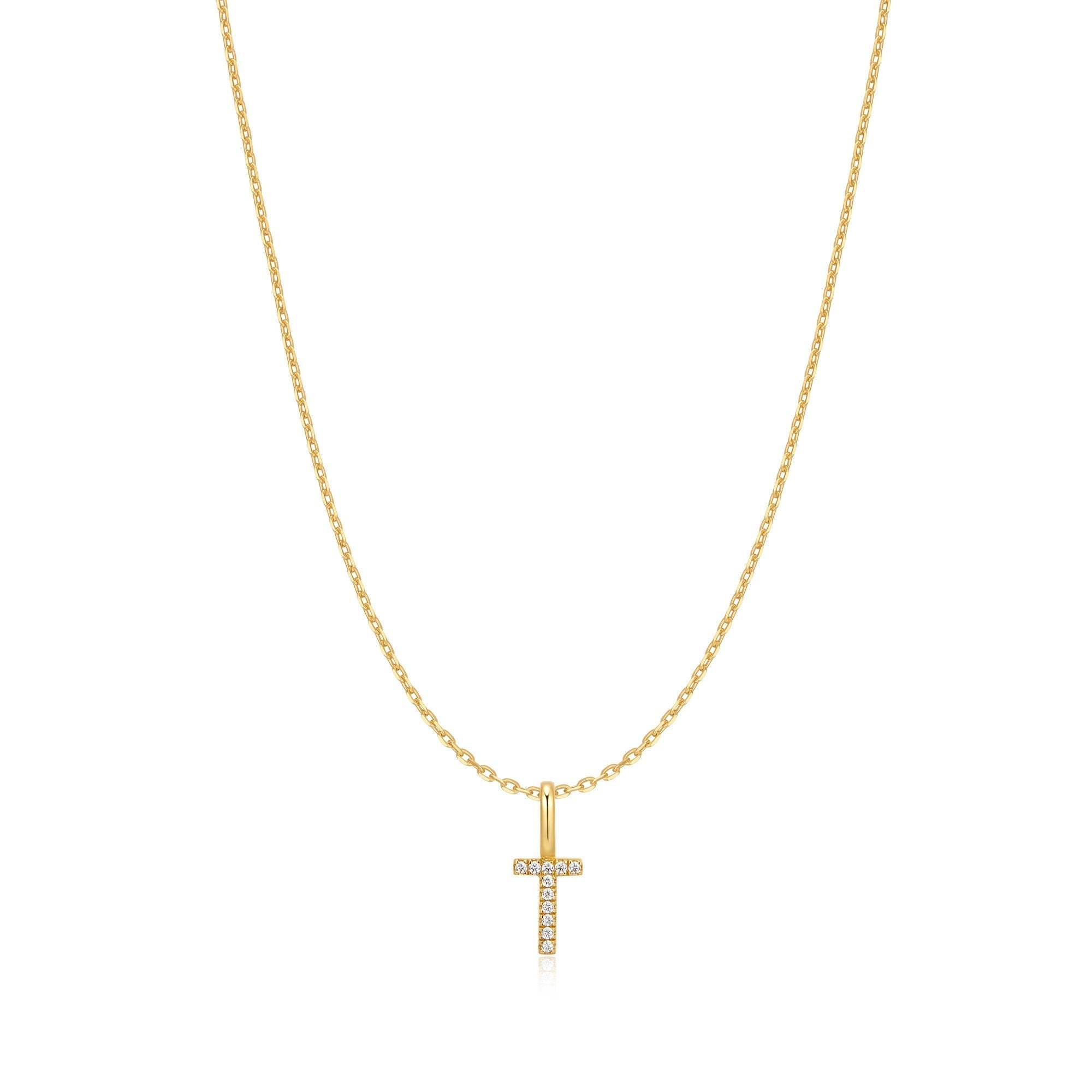 Ania Haie Gold Letter T Initial Necklace