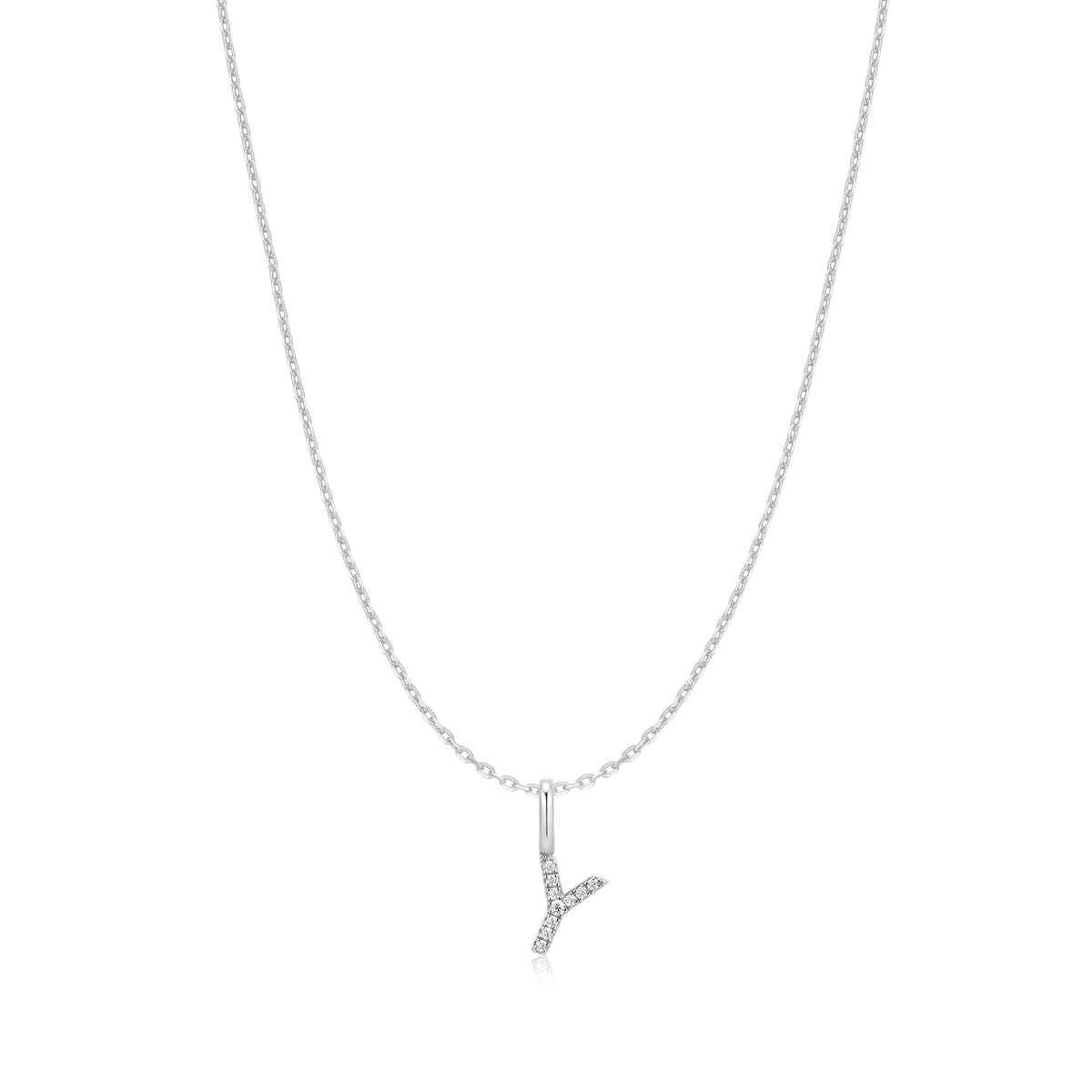 Ania Haie Silver Letter Y Initial Necklace
