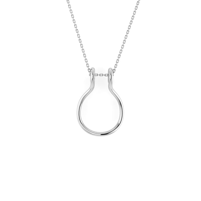 Sterling Silver Ring Holder Pendant