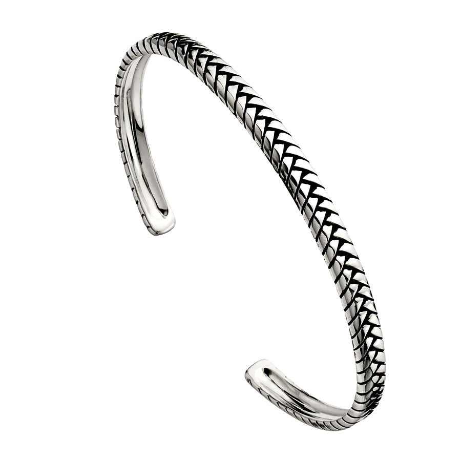NAJO Tessera Mens Oxidised Cuff (65mm)