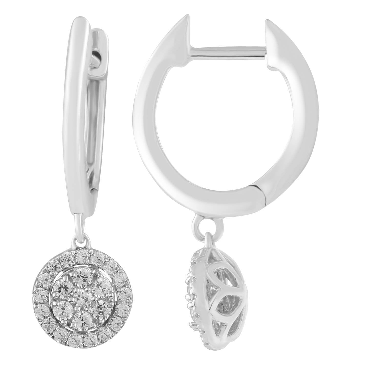 9ct White Gold 0.33ct Diamond Diamond Fashion Earrings